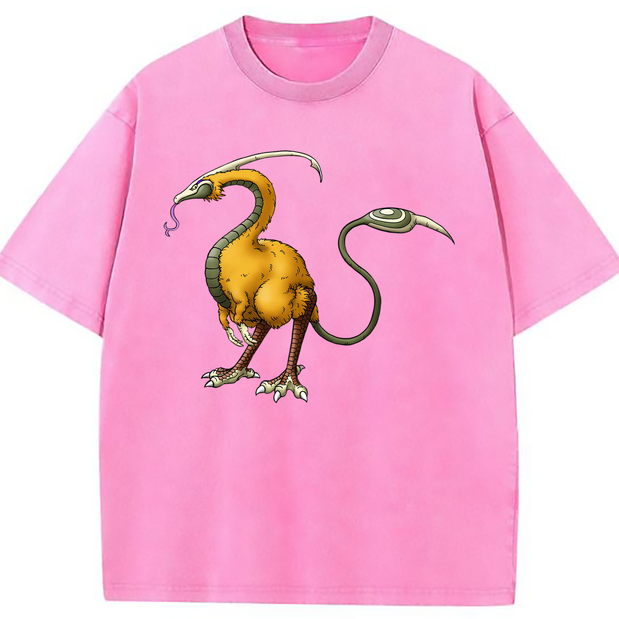 （画像用） ドラゴンクエスト Doragon Kuesuto Dragon Quest 綿100% ヴィンテージ風 半袖Tシャツ（フロントプリント）
